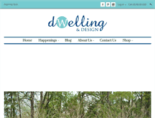Tablet Screenshot of dwellinganddesign.com